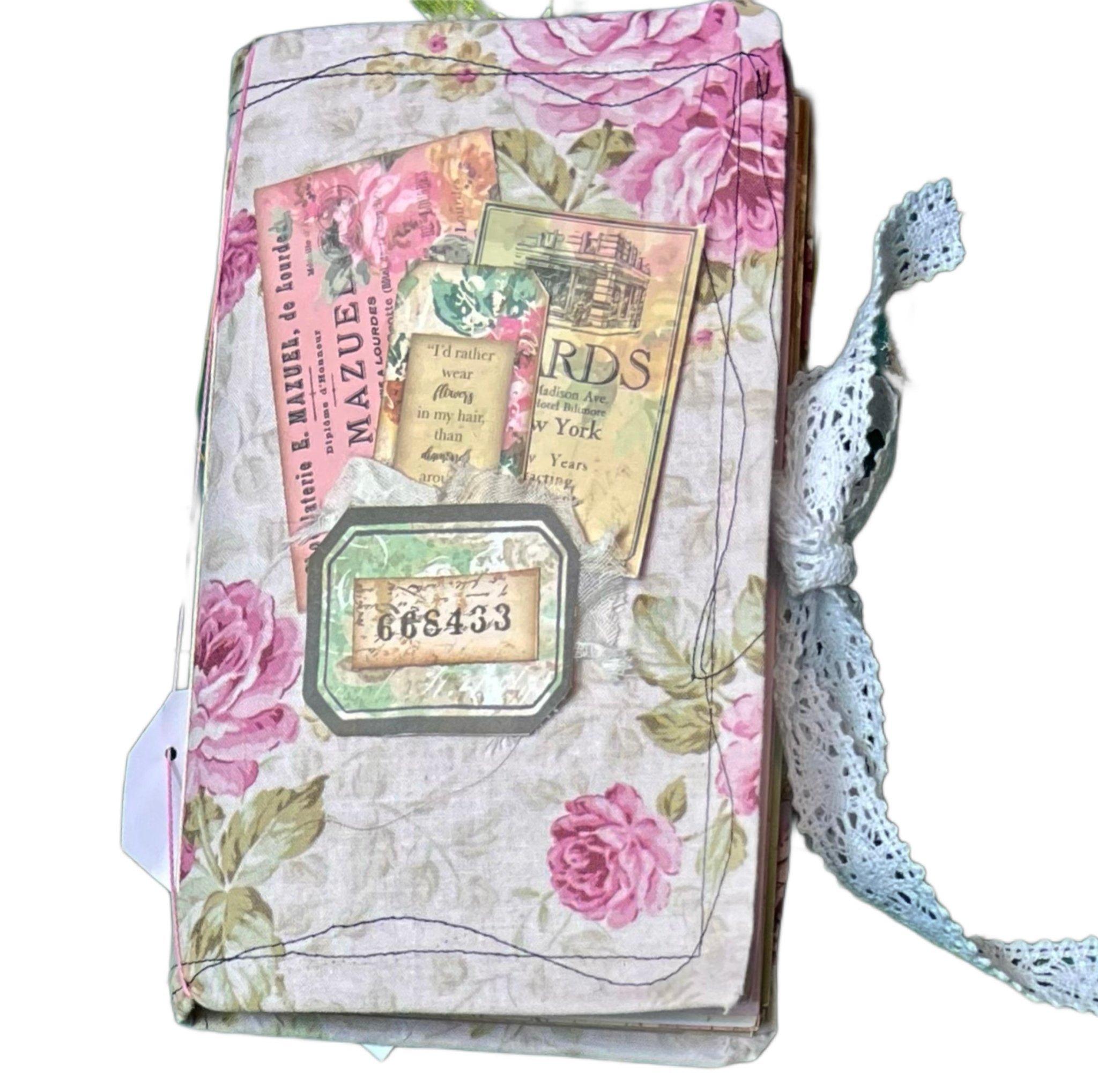 Journal, Junk Journal, Sweet Blossom Avenue Journal, Memory Book, Scrapbook, shops Diary